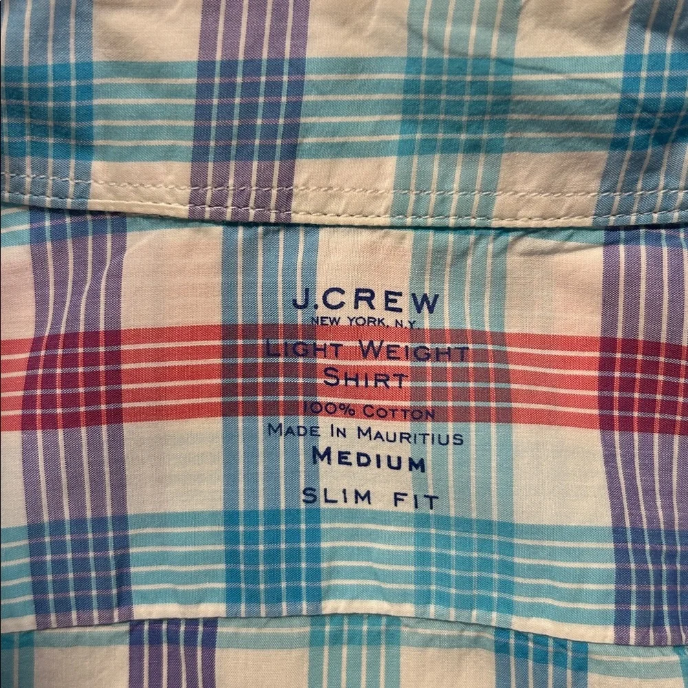 J. Crew long sleeve button down collar shirt.  M - Picture 7 of 7